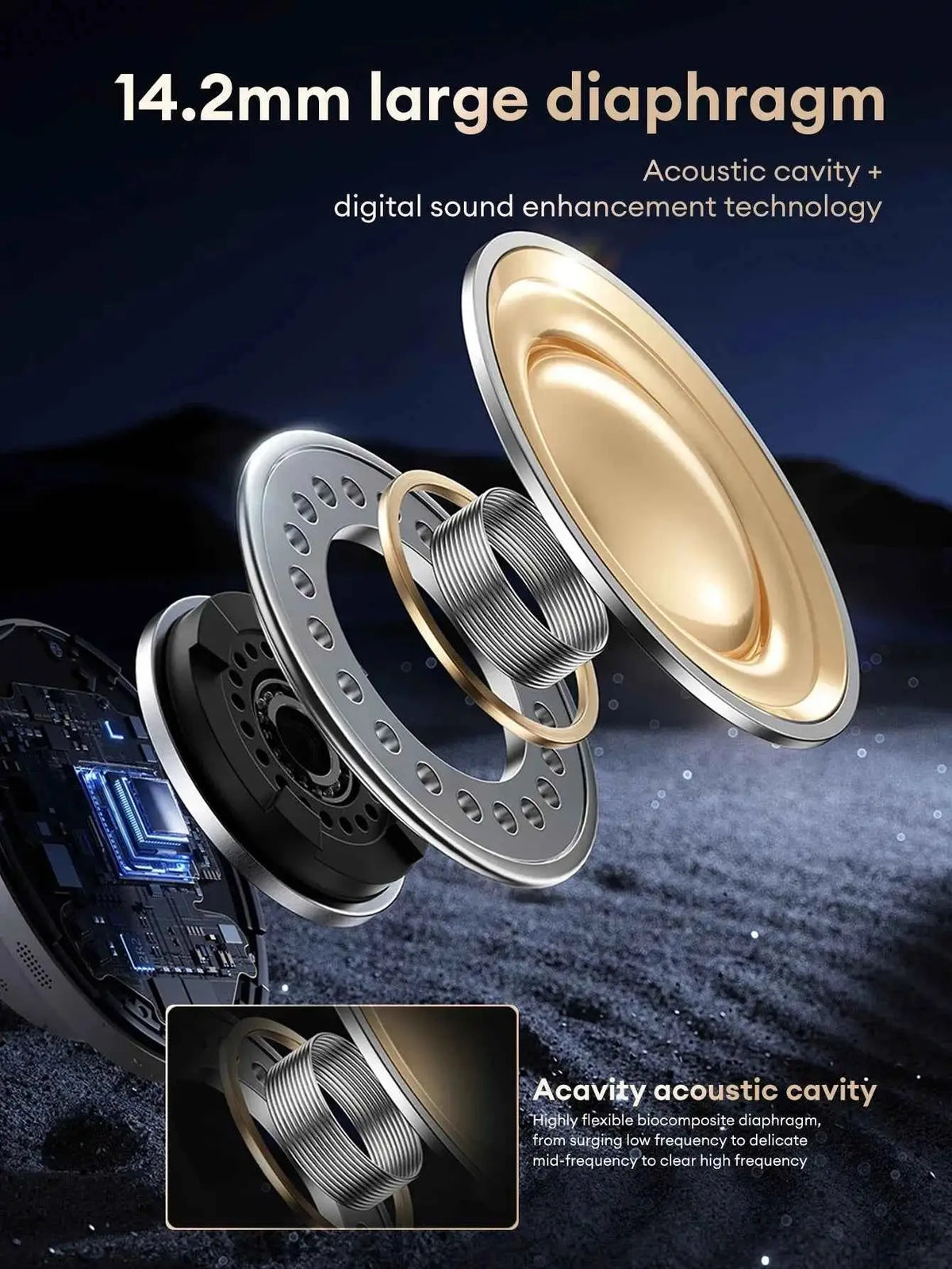 Lenovo EA305 wireless waterproof Bluetooth 5.4 earphones with long battery life, ideal for sports and gaming, by 777tech.