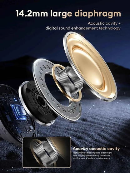 Lenovo EA305 wireless waterproof Bluetooth 5.4 earphones with long battery life, ideal for sports and gaming, by 777tech.