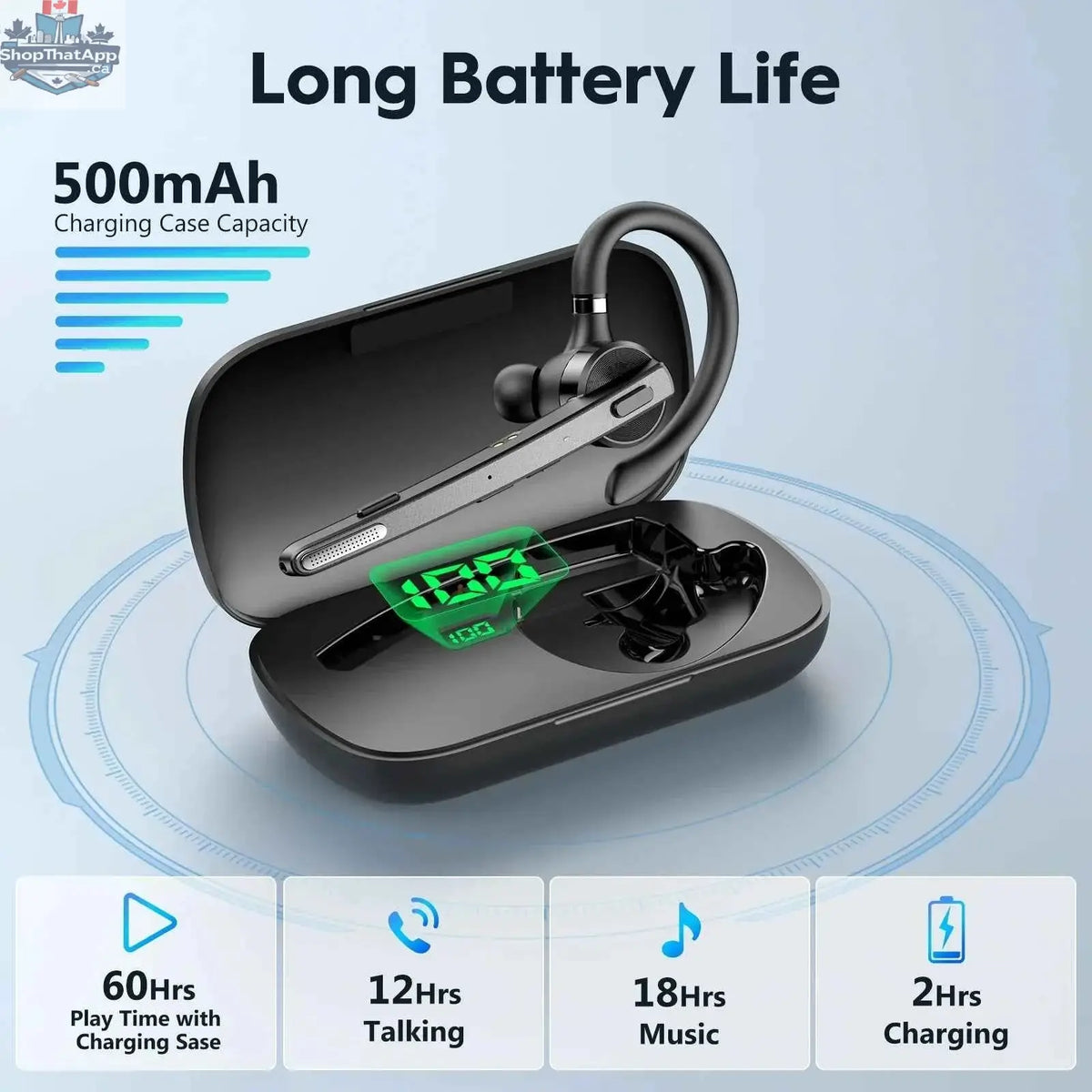 777tech M53 wireless Bluetooth headset with dual-mic CVC8.0 noise cancelling for improved driving comfort