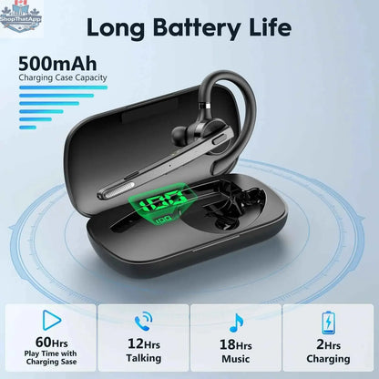 777tech M53 wireless Bluetooth headset with dual-mic CVC8.0 noise cancelling for improved driving comfort
