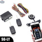 Universal car remote start kit with keyless entry and smartphone control by 777tech, featuring a one-button push system, shown in the image.