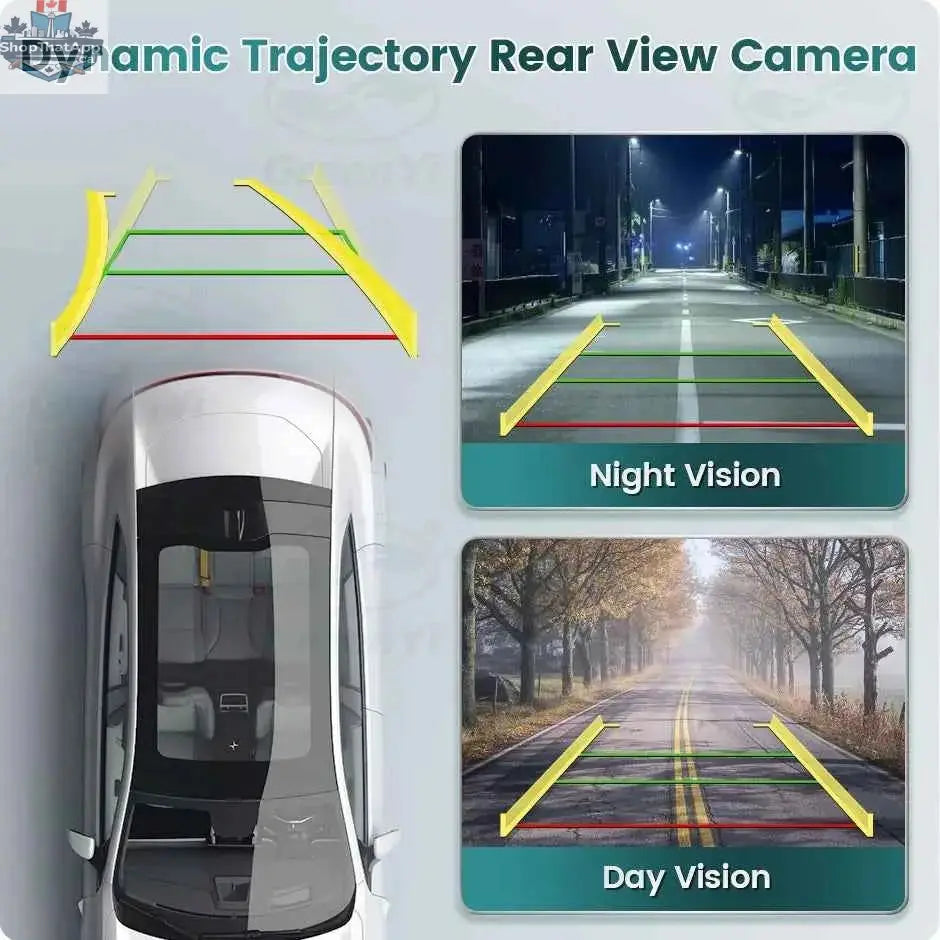 AHD backup camera by 777tech mounted on Ford Focus MK2 MK3, Mondeo, Ranger, Explorer, C-Max, Kuga, Fiesta, Fusion with dynamic trajectory.