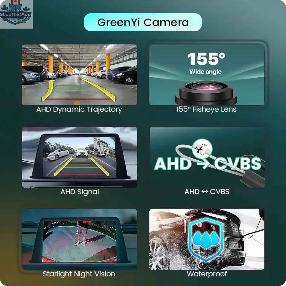 777tech AHD backup camera for Ford Focus, Mondeo, Ranger, Explorer, Fiesta, Kuga, C-Max, Fusion, and Kuga with dynamic trajectory display.