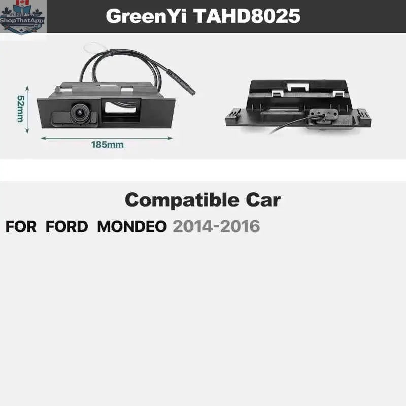777tech AHD backup camera for Ford Focus MK2 MK3, Mondeo, Ranger, Explorer, C-Max, Kuga, Fiesta, Fusion, with dynamic trajectory display.