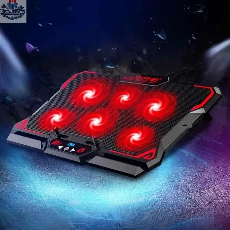 777tech 17-inch gaming laptop cooler with dual fans for enhanced cooling and improved gaming performance.