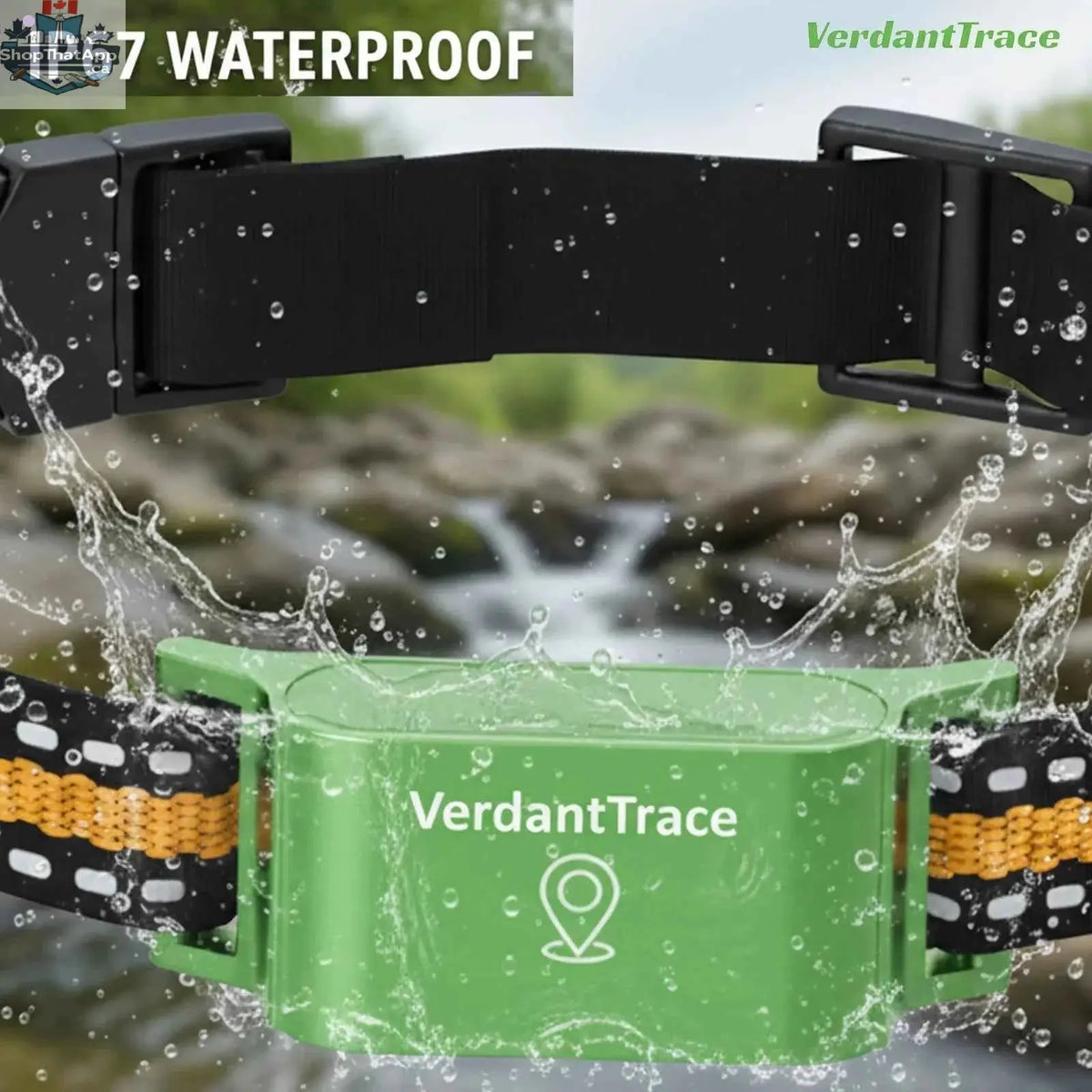 777tech VerdantTrace 4G GPS pet tracker collar with real-time tracking, waterproof design, and anti-lost electronic fence for cats.
