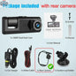 777tech 3-channel car dash cam with front and rear 1080P cameras, black box DVR for vehicle recording and rear view footage