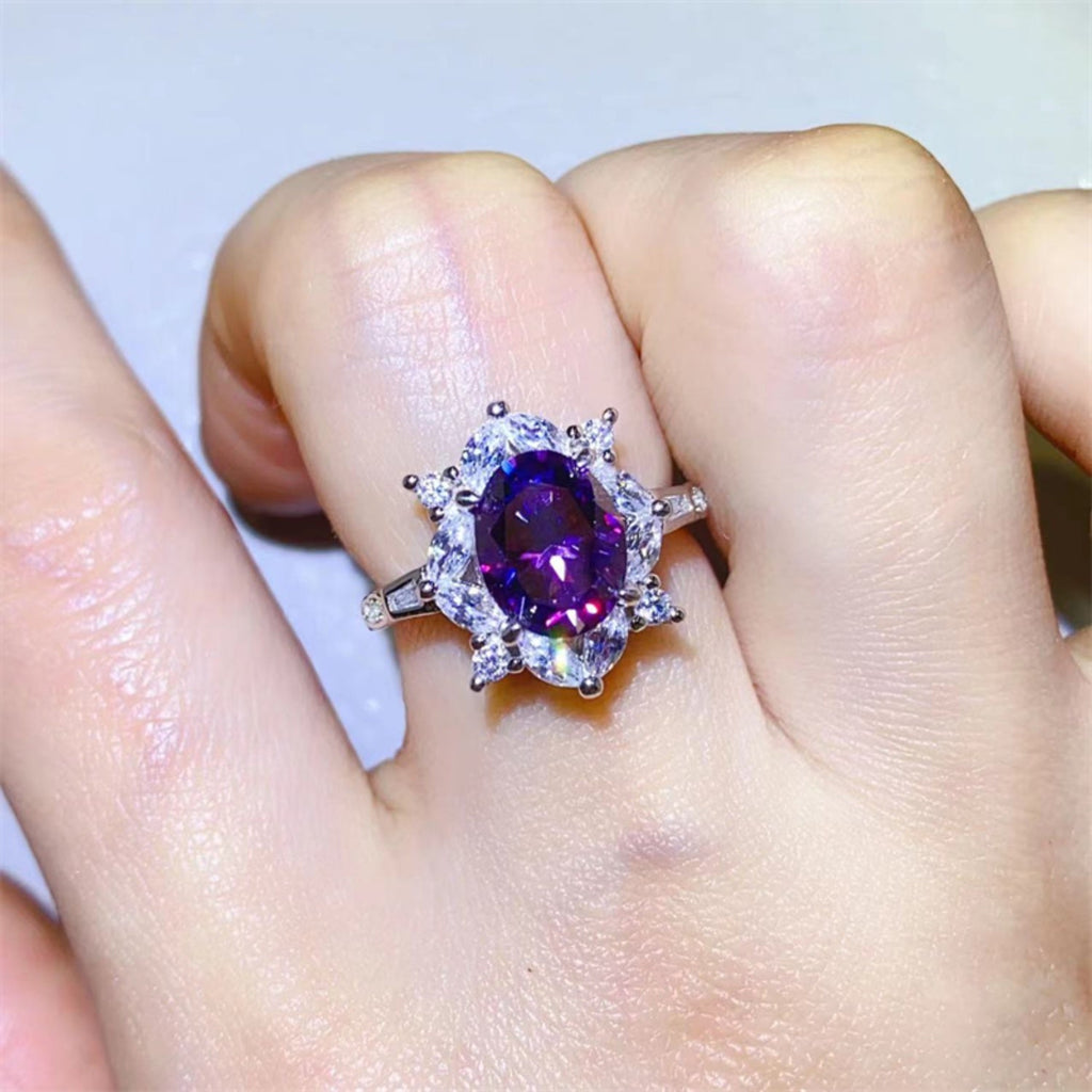 2 Carat Moissanite Ring in 925 Sterling Silver - Shopthatapp.ca