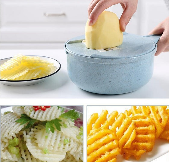 8 In 1 Mandoline Vegetable Slicer - Versatile Potato Peeler, Carrot and Onion Grater - Shopthatapp.ca