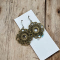 Lace Earrings with Textured Design for Stylish Elegance
