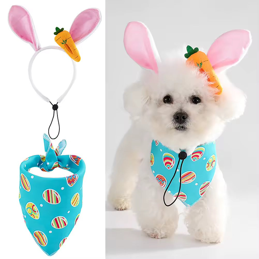 Easter Bunny Dog Outfit - Luxurious Festive Set for Your Pup - Shopthatapp.ca