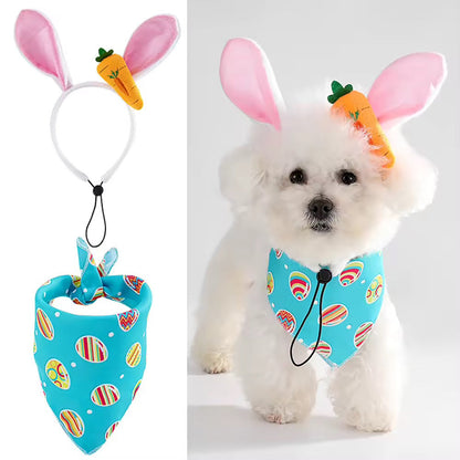 Easter Bunny Dog Outfit - Luxurious Festive Set for Your Pup - Shopthatapp.ca