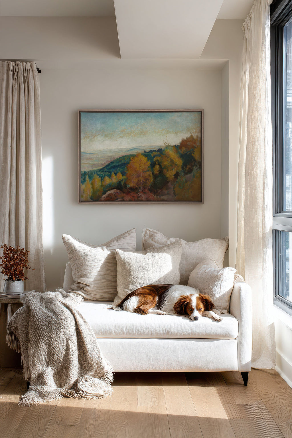 AMBER HILLS Artwork - Oeuvre sur toile étirée