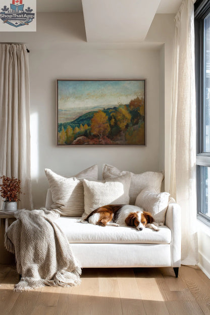 AMBER HILLS Artwork - Oeuvre sur toile étirée - Shopthatapp.ca