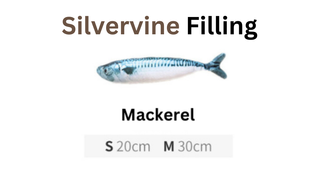 100% Silvervine Catnip Fish Toy - Cuddle Toy for Cats - Shopthatapp.ca