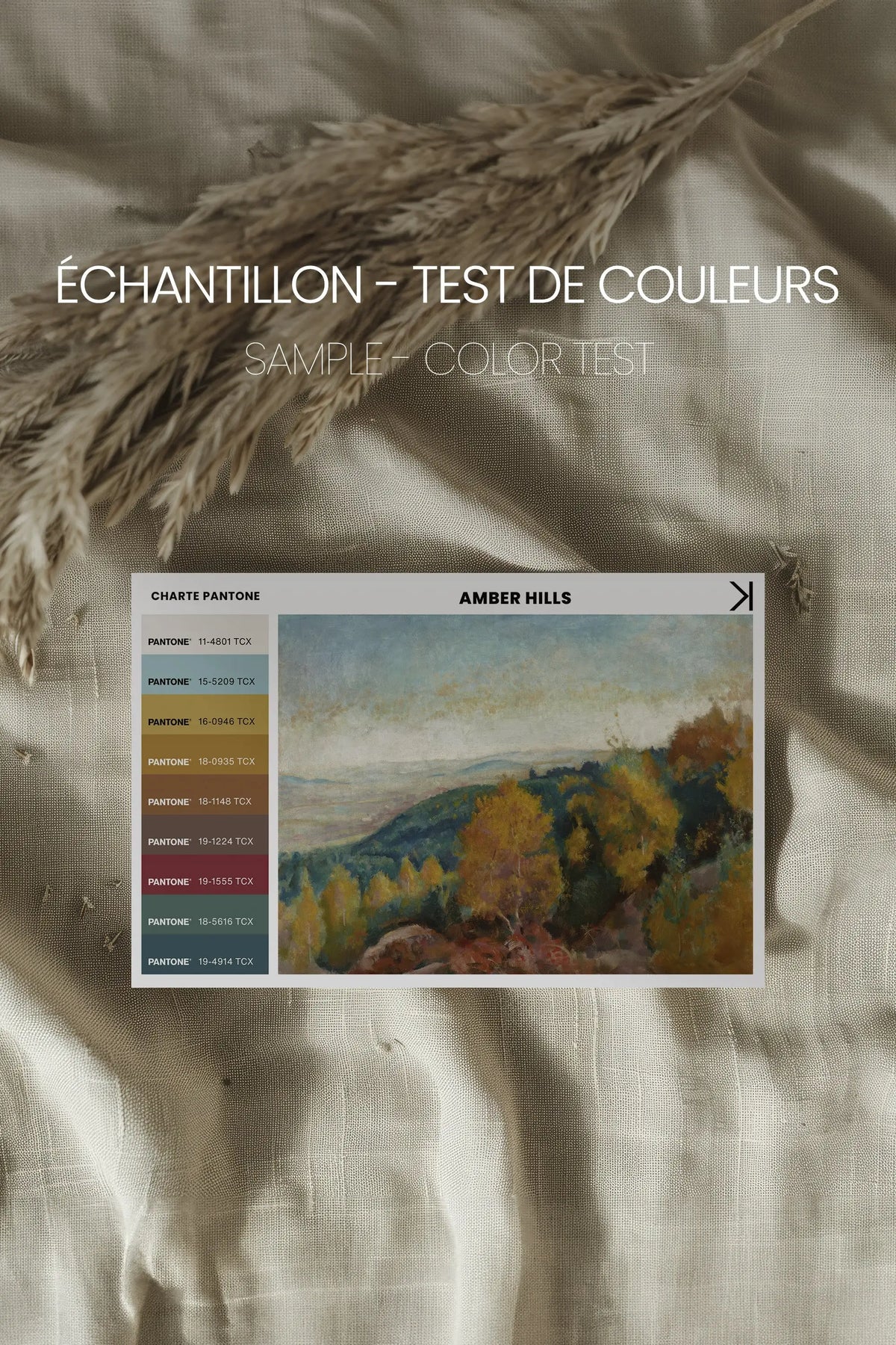 AMBER HILLS Artwork - Oeuvre sur toile étirée - Shopthatapp.ca