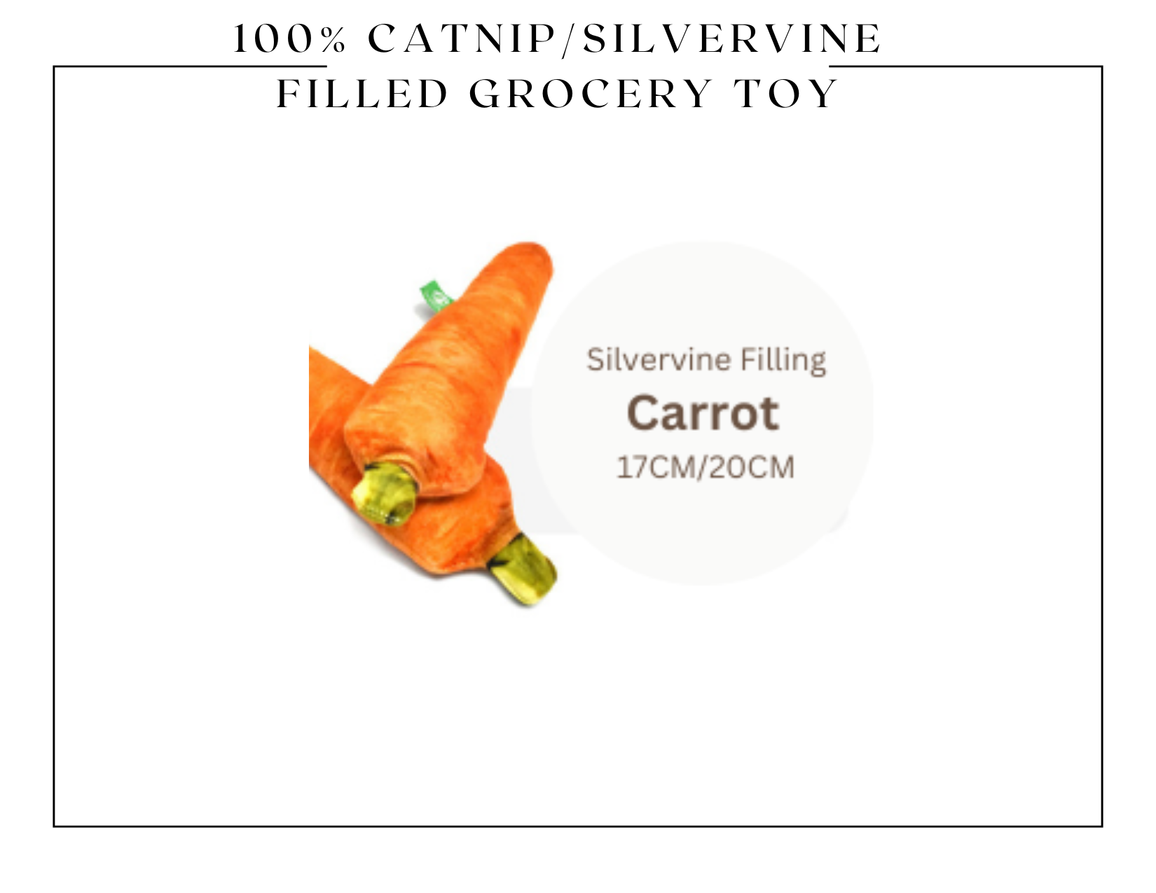 100% Silvervine Catnip Cuddle Toy - Grocery Shaped Plush for Cats - Shopthatapp.ca