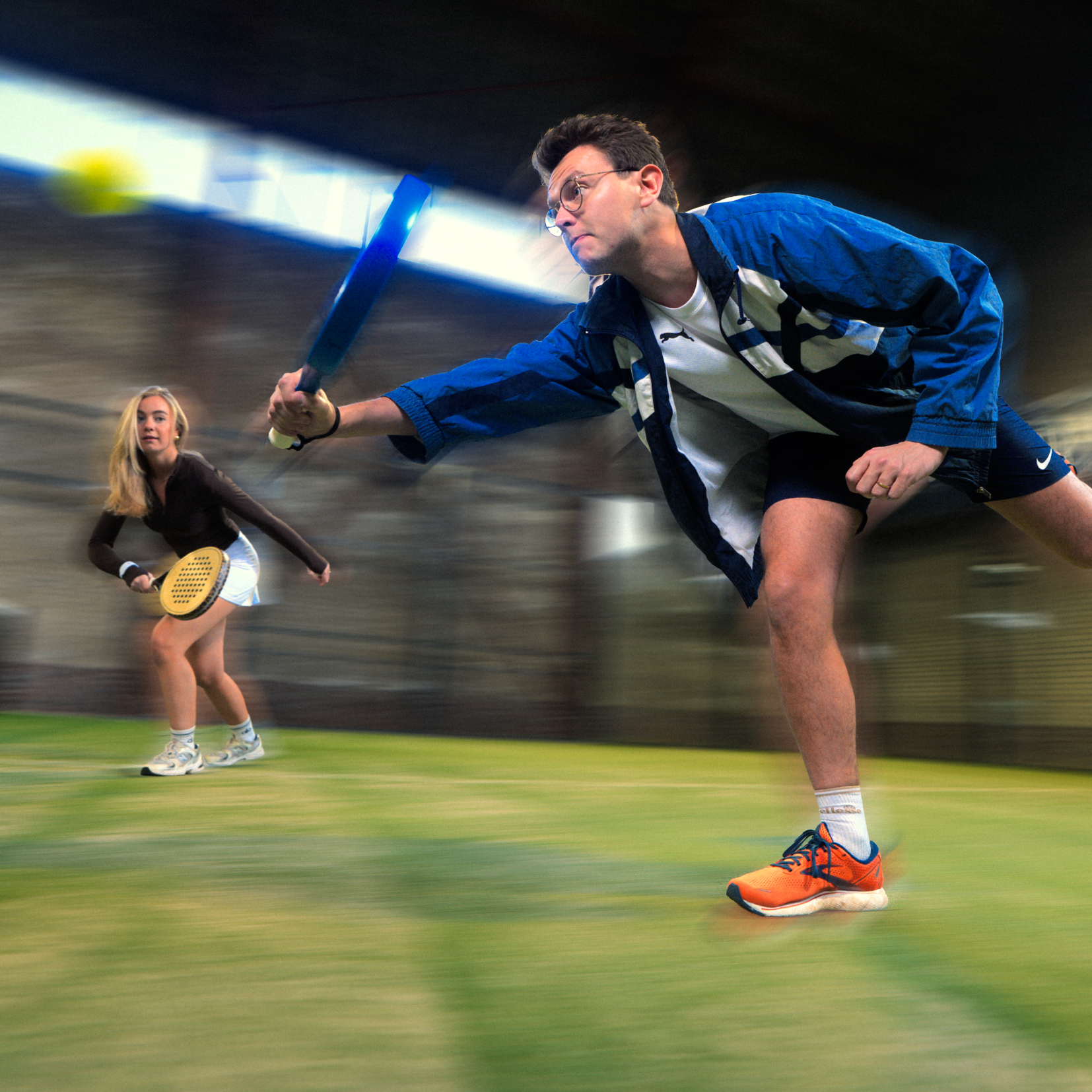 Padelracket Padellig Full Carbon Blue Delight – Inclusief tas & 3 ballen - Shopthatapp.ca