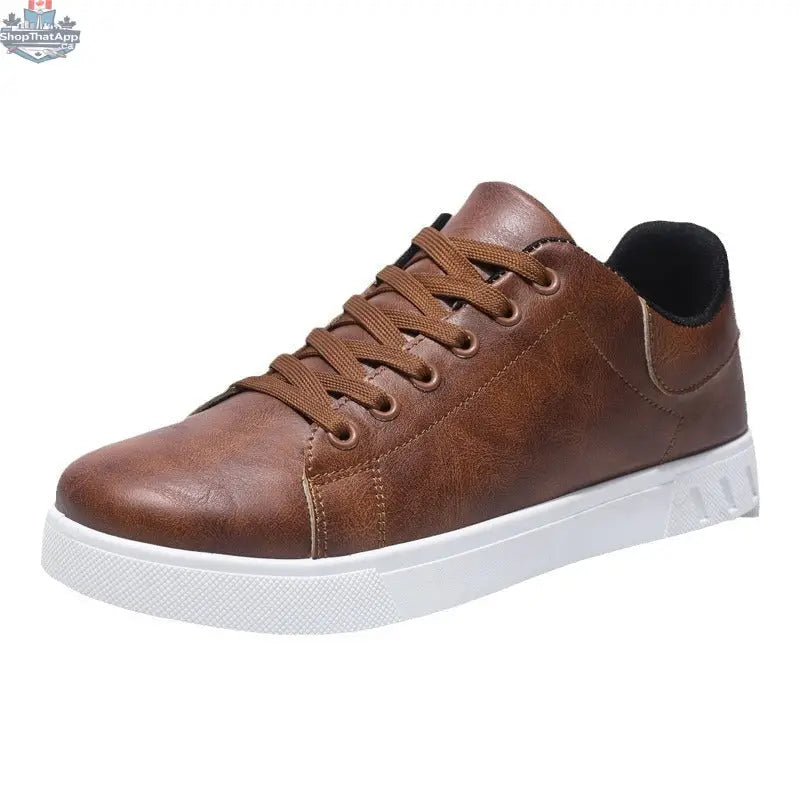 Lace-up Flat Shoes Men's Fashion Casual Shoes - Shopthatapp.ca