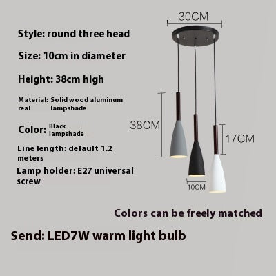 Nordic Modern Restaurant Bar Simple Chandelier