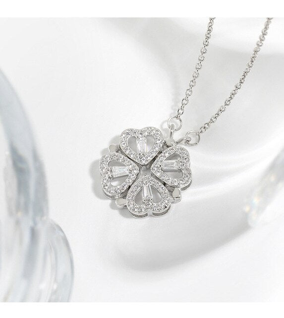 Elevate Your Style with the Clover Heart Pendant Necklace