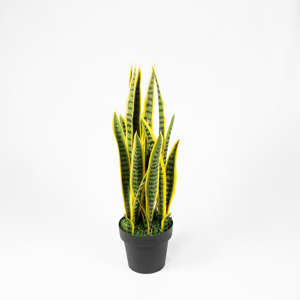 Artificial Snake Plant (Sansevieria) — Lifelike, Low‑Maintenance Indoor Greenery in 32" or 40", Optional Modern Planter