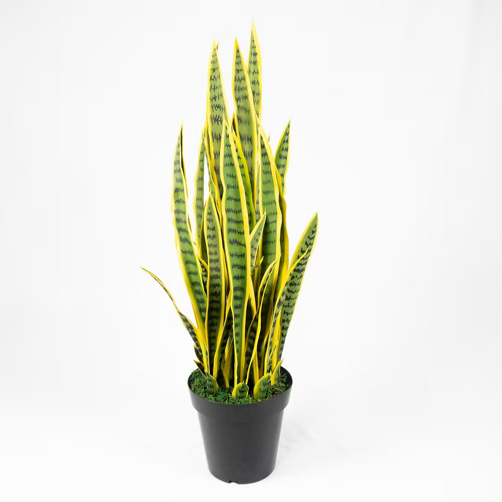 Artificial Snake Plant (Sansevieria) — Lifelike, Low‑Maintenance Indoor Greenery in 32" or 40", Optional Modern Planter