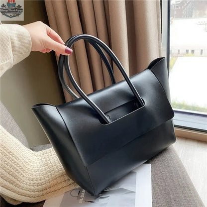 Fashion Women Shoulder Bags Large Capacity Handbags Simple Retro Tote Bags Solid Color Famous Brand High Quality Bags - Shopthatapp.ca