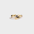 925 Sterling Silver Twisted Open Ring - Elegant 925 Sterling Silver Twisted Ring - Shopthatapp.ca
