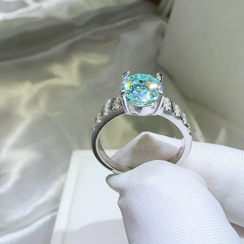 2 Carat Moissanite Ring in 925 Sterling Silver - Shopthatapp.ca