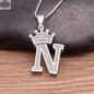 Elegant Silver Letter Pendant with Chain - Personalize Your Style - Shopthatapp.ca