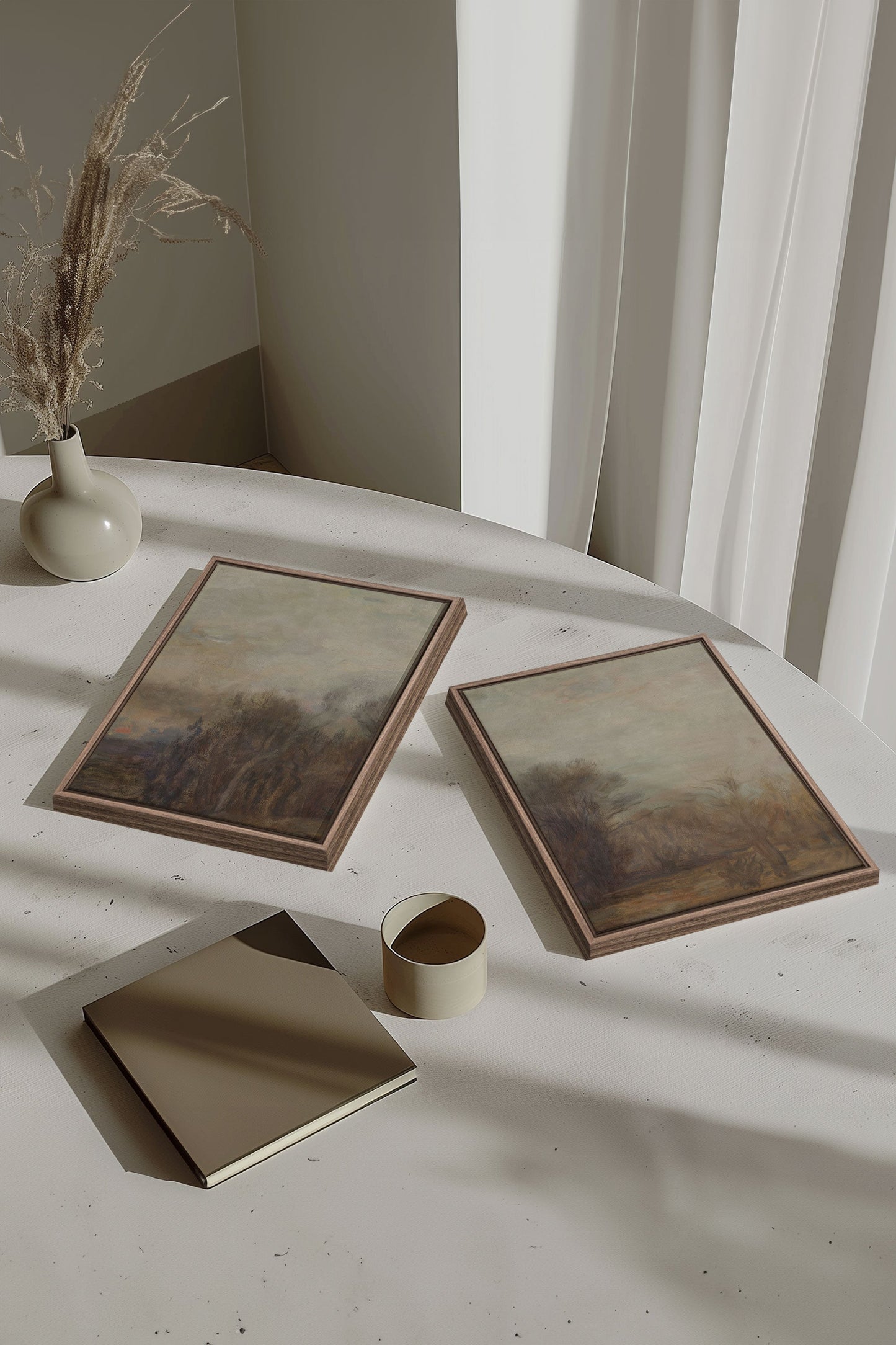 SILENT SEASON DUO: Saison Silencieuse Duo Tableaux sur Toile Étirée - Shopthatapp.ca