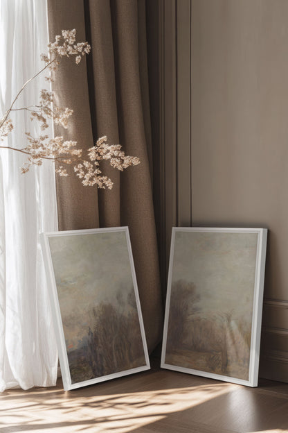 SILENT SEASON DUO: Saison Silencieuse Duo Tableaux sur Toile Étirée - Shopthatapp.ca