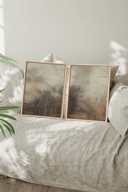 SILENT SEASON DUO: Saison Silencieuse Duo Tableaux sur Toile Étirée - Shopthatapp.ca