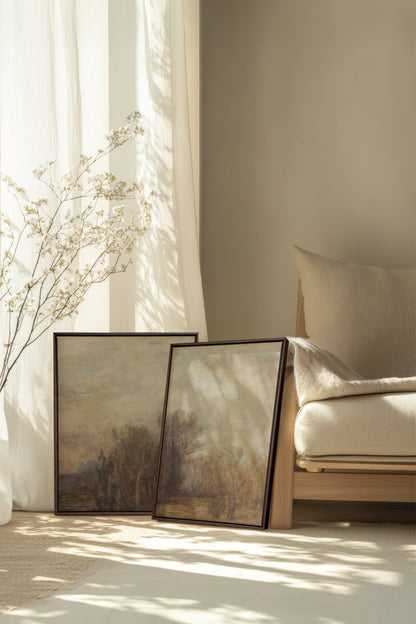 SILENT SEASON DUO: Saison Silencieuse Duo Tableaux sur Toile Étirée - Shopthatapp.ca