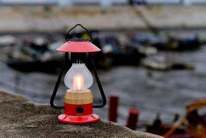 Zoppinh TRU De-LIGHT ROMANTICO LED lantern in vibrant colors with rechargeable light and Bluetooth speaker functionality.