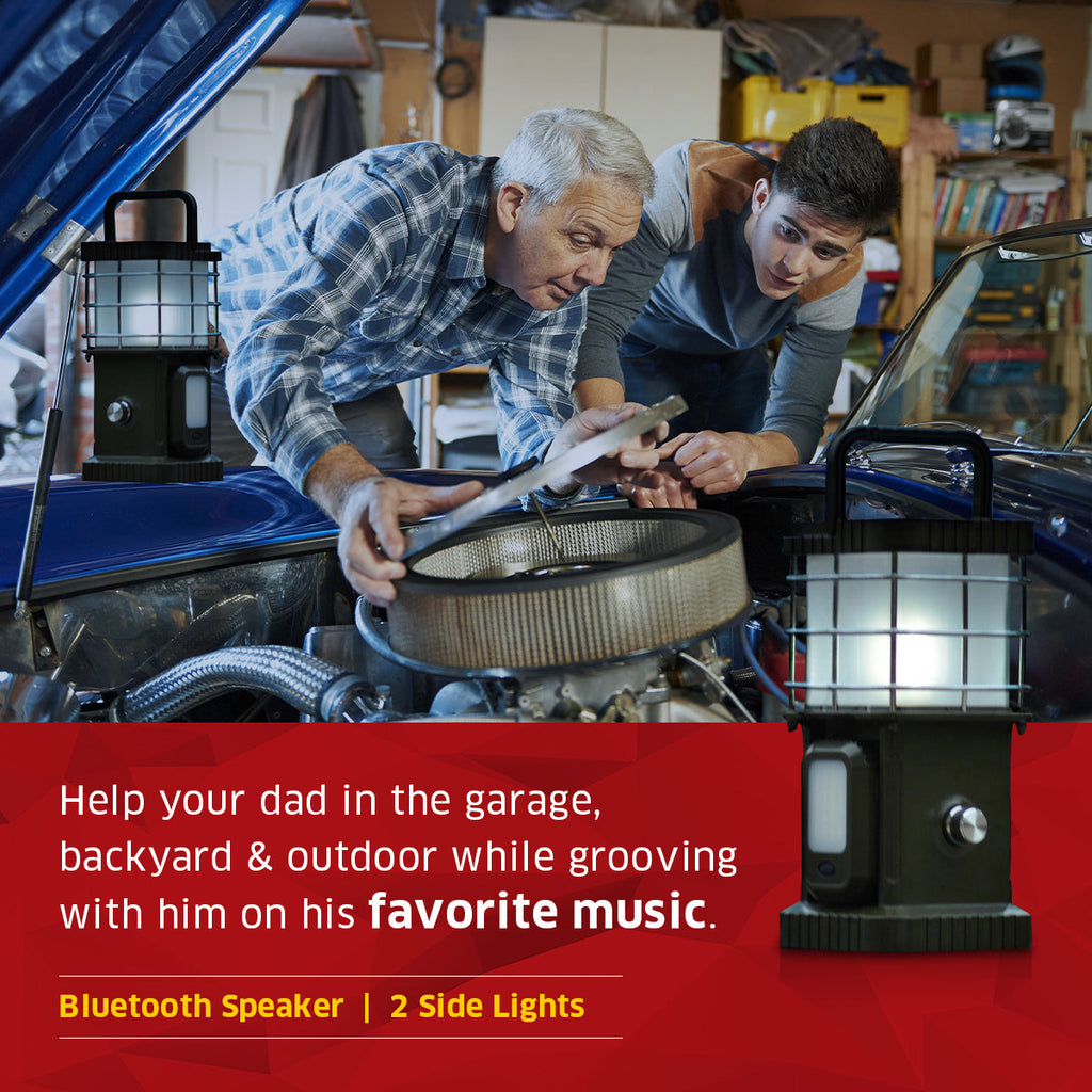 TRU De-LIGHT BUDDY Dimmable LED Lamp / Power Bank / Bluetooth Speaker / Independent side lamps - Music / Decoration - All-In-One - Www.Shopthatapp.ca