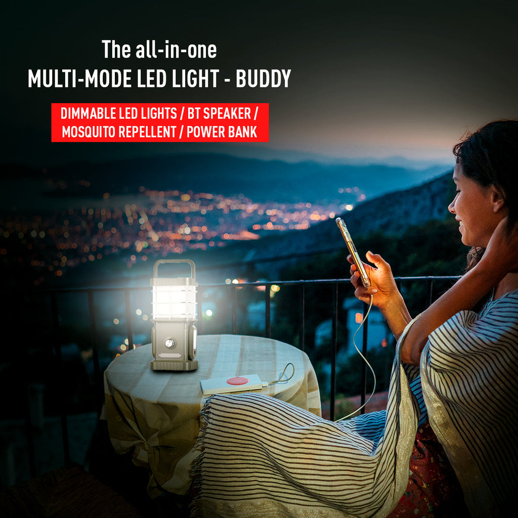 TRU De-LIGHT BUDDY Dimmable LED Lamp / Power Bank / Bluetooth Speaker / Independent side lamps - Music / Decoration - All-In-One - Www.Shopthatapp.ca