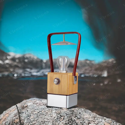 Zoppinh TRU De-Light Vienna dimmable LED lantern desk lamp with multifunctional design, serving as a power bank and decorative piece.