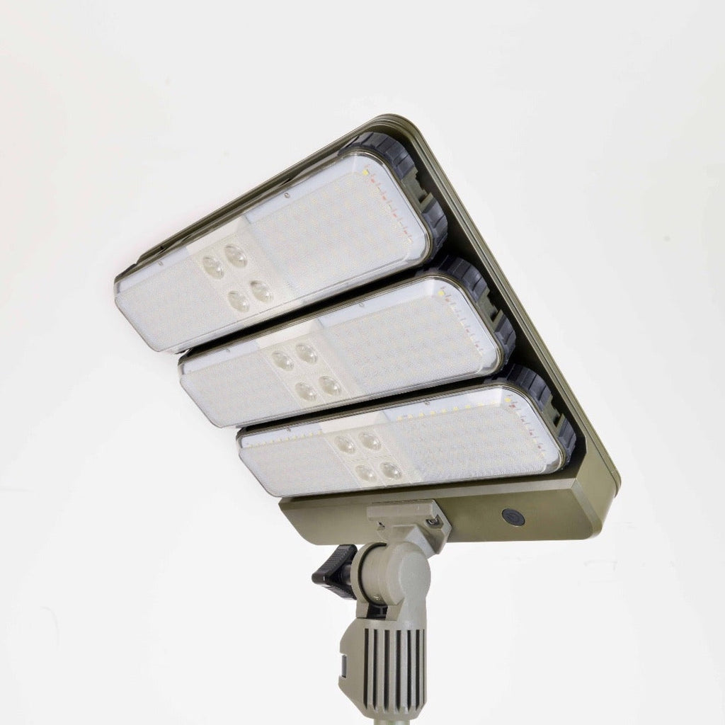 TRU De-LIGHT WORK&PLAY AT NIGHT Multi-Configuration, Solar, LED High Lumen, Flood-Light (3450 Lumen Total) - Www.Shopthatapp.ca