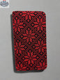 Large Palestinian wallet by The Olive Tree featuring red, gold, watermelon, or kufiya patterns with handheld design.