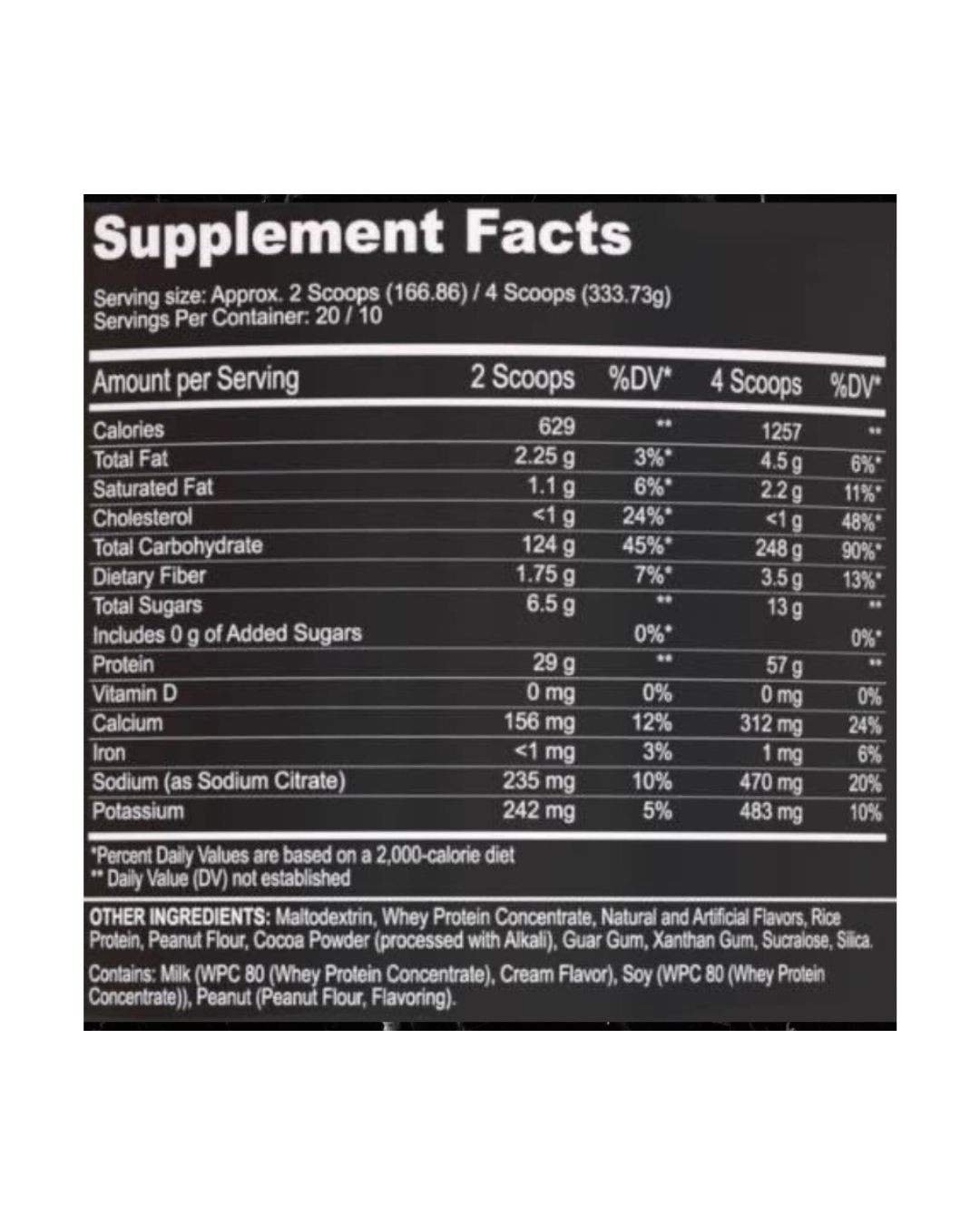Black Magic Wicked Huge Extreme Mass Gainer Protein Powder - Www.Shopthatapp.ca