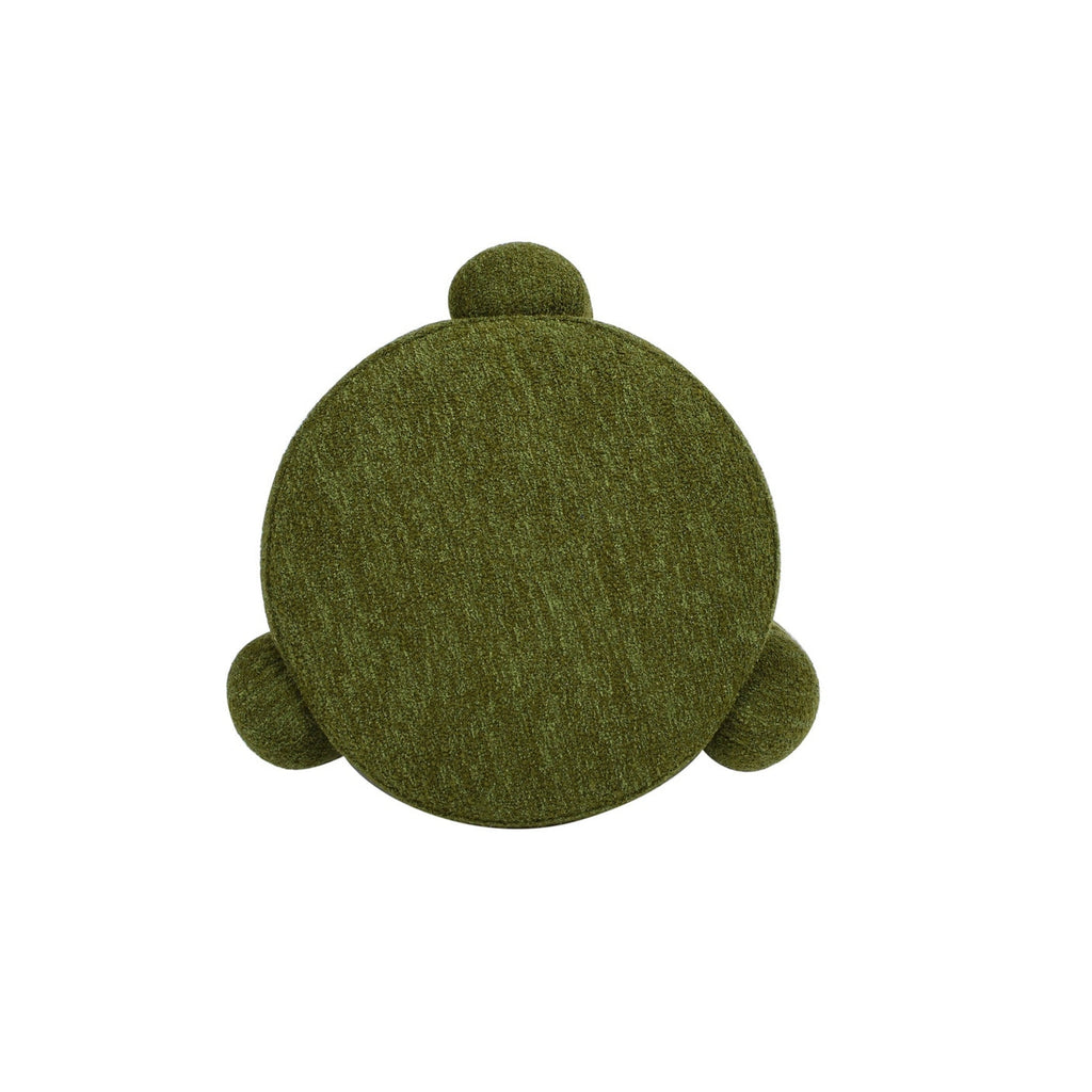 Olea Boucle Ottoman - Moss Green - Www.Shopthatapp.ca