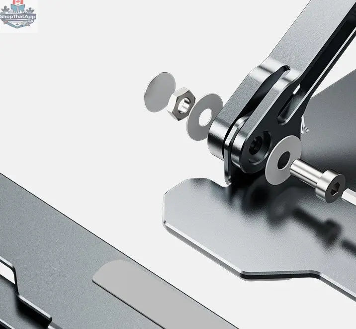 Adjustable Laptop Stand Portable Computer Stand Aluminum Alloy Laptop Riser Compatible Laptop Stand Holder - Shopthatapp.ca