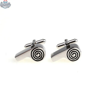 Men's Lifestyle Style Electroplated White Steel Cufflinks - Shopthatapp.ca