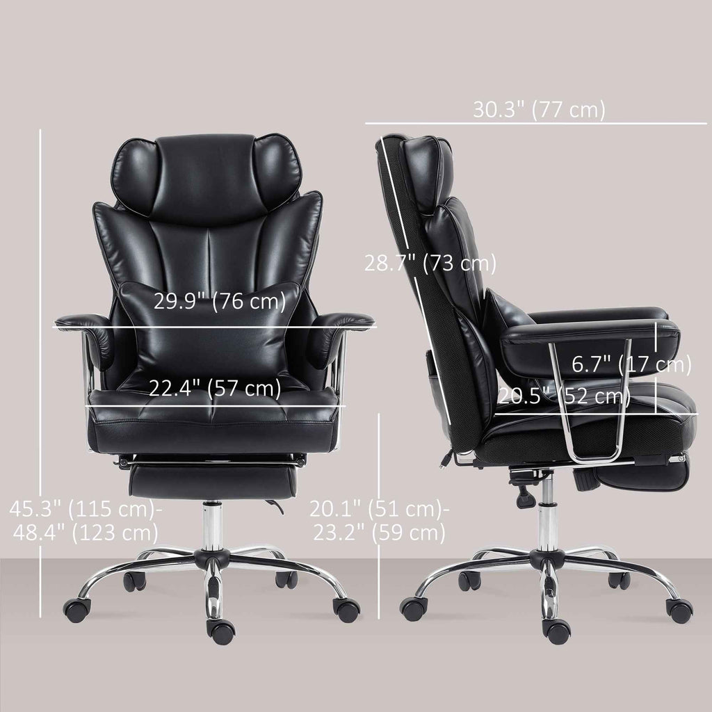Matteo Executive Office Chair with 6 Points Massage-Black