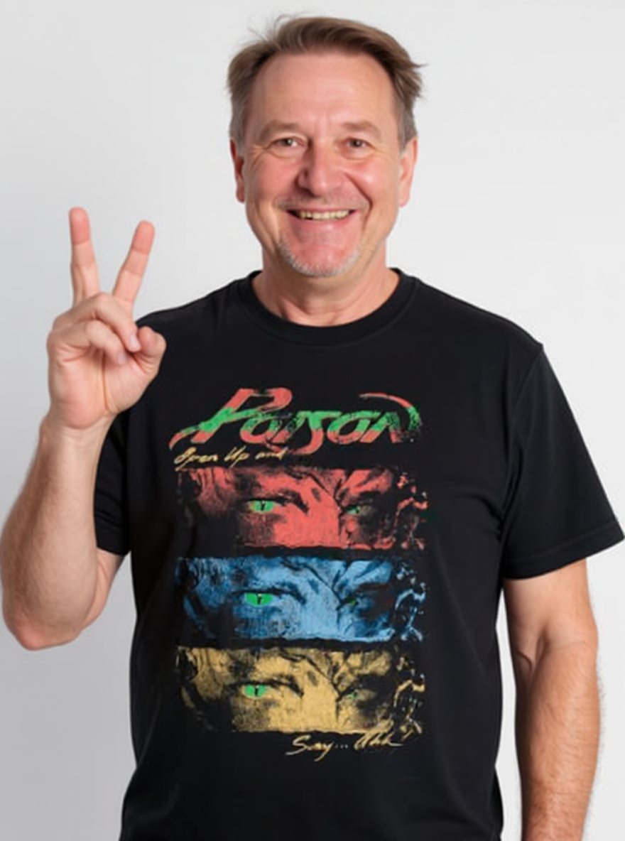 Poison - Eyes T-Shirt (Black) - Www.Shopthatapp.ca