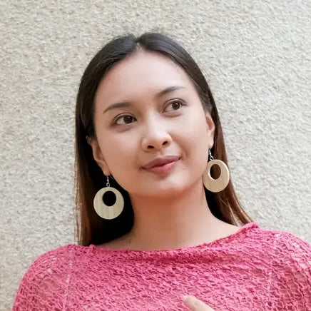 Round Wooden Hoop Earrings for Stylish and Eco-Friendly Fashion - Shopthatapp.ca