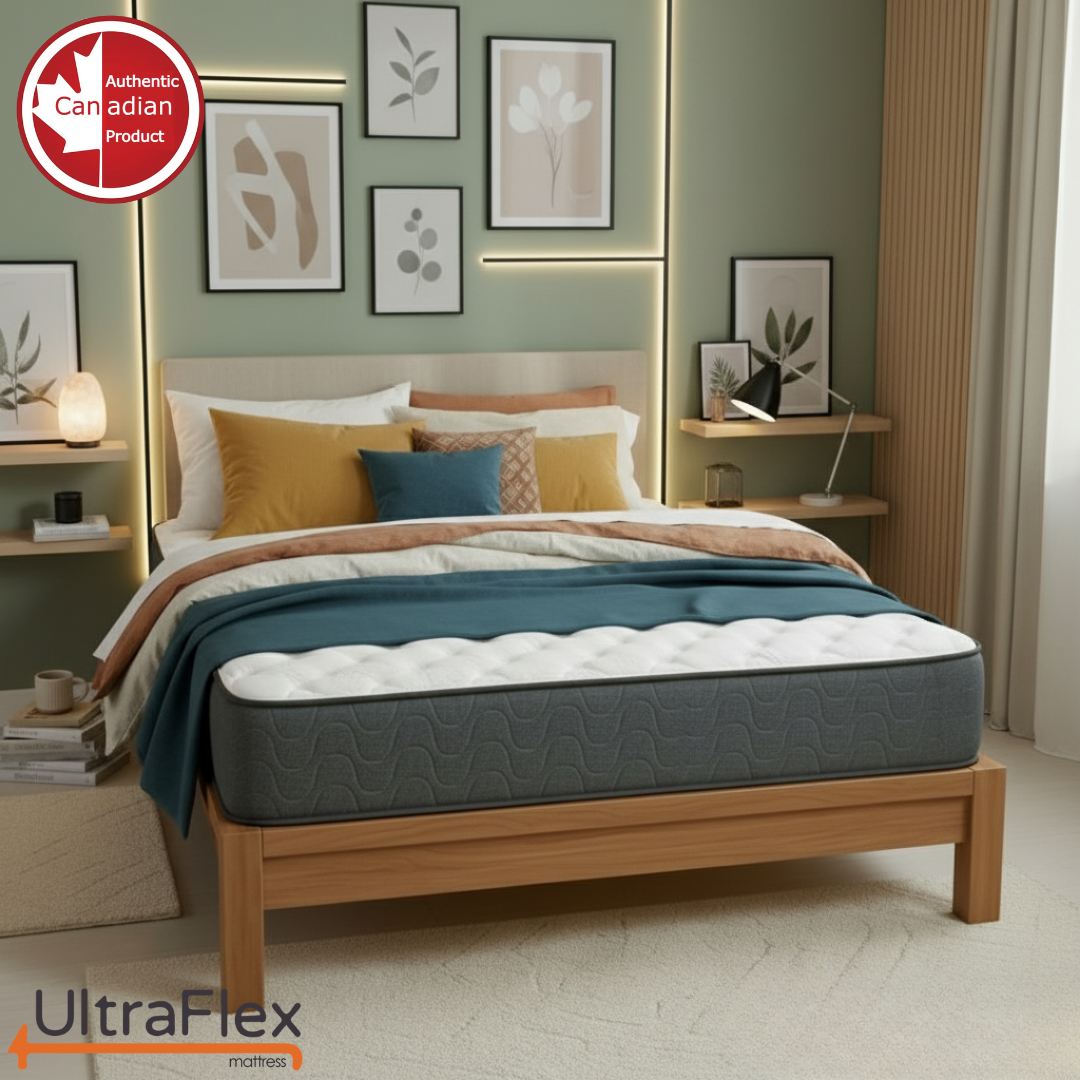 UltraFlex® HERCULES Firm Orthopedic Mattress – Cooling Gel, High-Density Soy Foam, Spinal Care | CertiPUR-US® | Made in Canada - Shopthatapp.ca