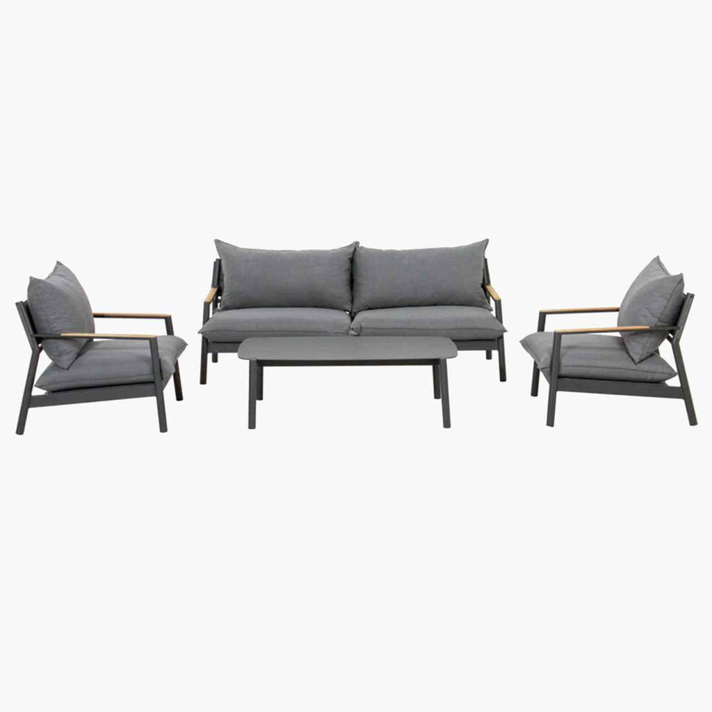 Monti 4-Piece Aluminum Outdoor Conversational Set